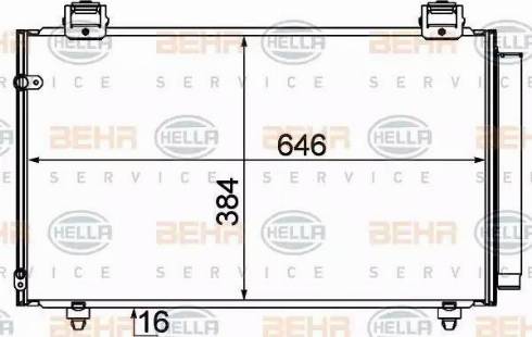 HELLA 8FC 351 310-191 - Конденсатор кондиционера autosila-amz.com