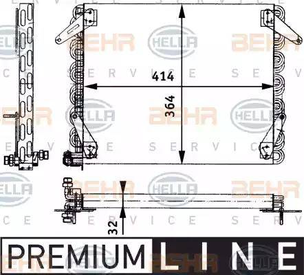 HELLA 8FC 351 317-381 - Конденсатор кондиционера autosila-amz.com