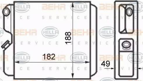 HELLA 8FH 351 024-371 - Теплообменник, отопление салона autosila-amz.com