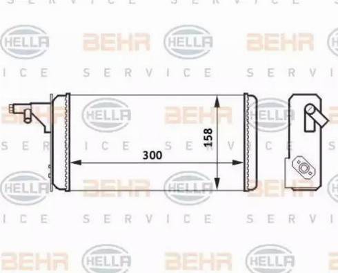 HELLA 8FH 351 024-251 - Теплообменник, отопление салона autosila-amz.com