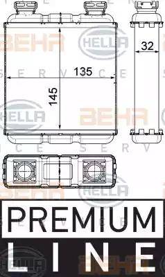 HELLA 8FH 351 315-481 - Теплообменник, отопление салона autosila-amz.com