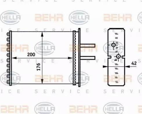 HELLA 8FH 351 313-381 - Теплообменник, отопление салона autosila-amz.com