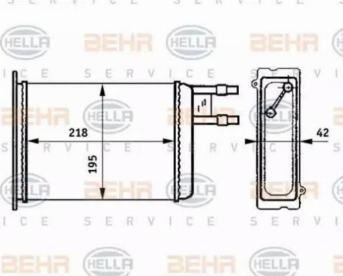 HELLA 8FH 351 313-371 - Теплообменник, отопление салона autosila-amz.com