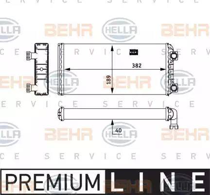 HELLA 8FH 351 312-591 - Теплообменник, отопление салона autosila-amz.com