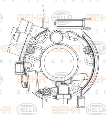 HELLA 8FK 351 008-071 - Компрессор кондиционера autosila-amz.com