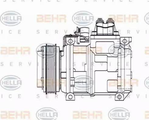 HELLA 8FK 351 110-131 - Компрессор кондиционера autosila-amz.com