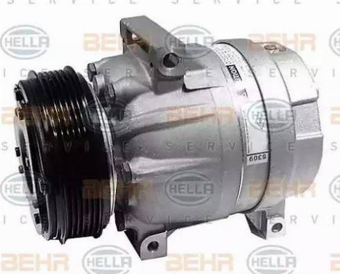 HELLA 8FK 351 134-121 - Компрессор кондиционера autosila-amz.com