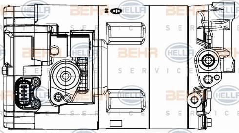 HELLA 8FK 351 342-061 - Компрессор кондиционера autosila-amz.com