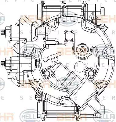 HELLA 8FK 351 334-441 - Компрессор кондиционера autosila-amz.com