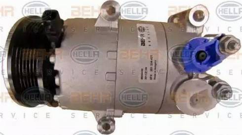 HELLA 8FK 351 334-421 - Компрессор кондиционера autosila-amz.com