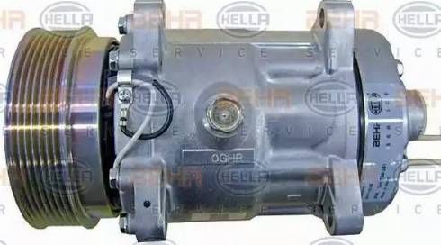 HELLA 8FK 351 334-381 - Компрессор кондиционера autosila-amz.com