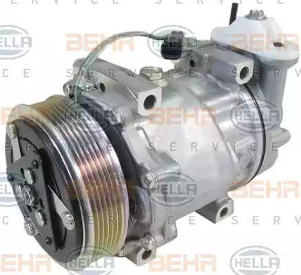 HELLA 8FK 351 334-291 - Компрессор кондиционера autosila-amz.com