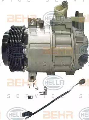 HELLA 8FK 351 322-921 - Компрессор кондиционера autosila-amz.com