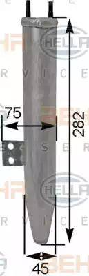 HELLA 8FT 351 193-294 - Осушитель, кондиционер autosila-amz.com