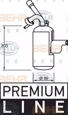 HELLA 8FT 351 335-051 - Осушитель, кондиционер autosila-amz.com