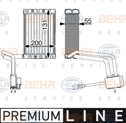 HELLA 8FV 351 004-641 - Испаритель, кондиционер autosila-amz.com