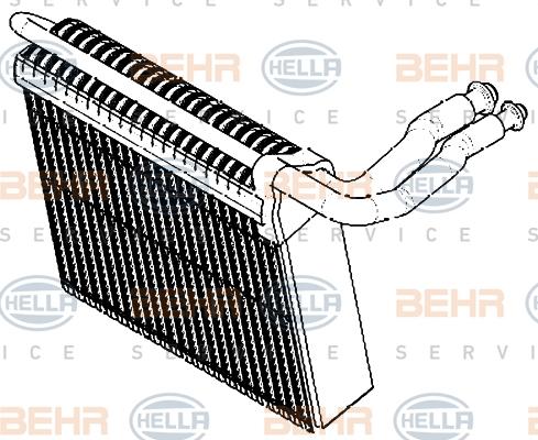 HELLA 8FV 351 330-021 - Испаритель, кондиционер autosila-amz.com