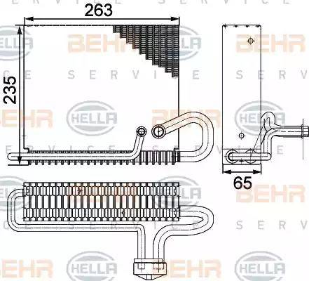 HELLA 8FV 351 330-271 - Испаритель, кондиционер autosila-amz.com