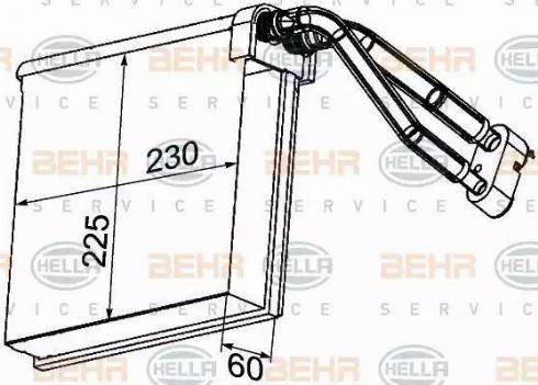 HELLA 8FV 351 330-731 - Испаритель, кондиционер autosila-amz.com