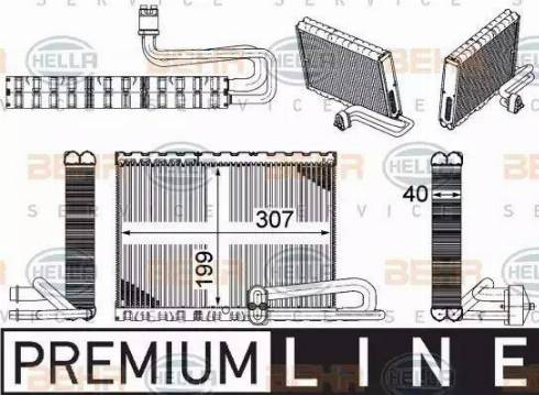 HELLA 8FV 351 331-471 - Испаритель, кондиционер autosila-amz.com