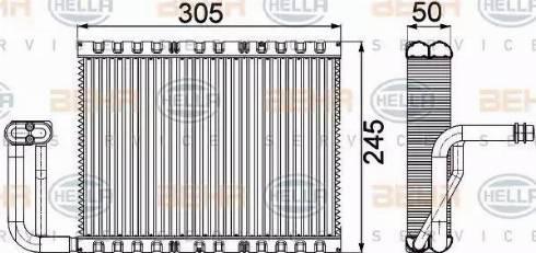 HELLA 8FV 351 331-141 - Испаритель, кондиционер autosila-amz.com