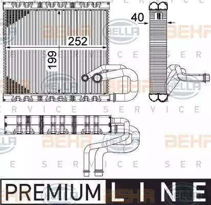 HELLA 8FV 351 331-131 - Испаритель, кондиционер autosila-amz.com