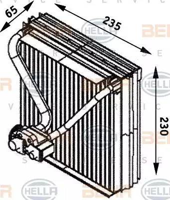 HELLA 8FV 351 211-561 - Испаритель, кондиционер autosila-amz.com