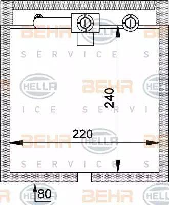 HELLA 8FV 351 211-071 - Испаритель, кондиционер autosila-amz.com