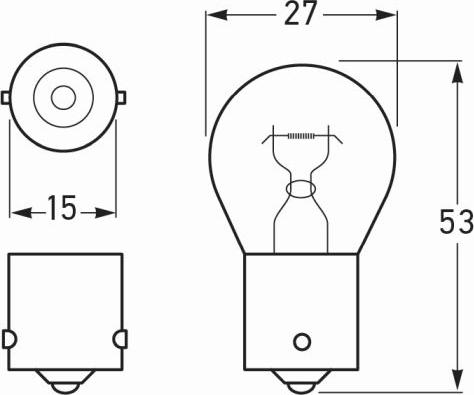 HELLA 8GA 002 073-243 - Лампа накаливания, стояночные огни / габаритные фонари autosila-amz.com