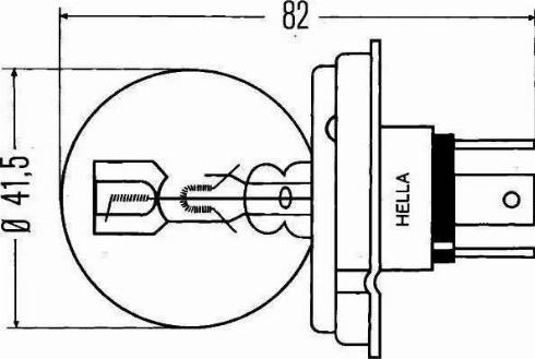 HELLA 8GD 002 088-251 - Лампа накаливания, основная фара autosila-amz.com