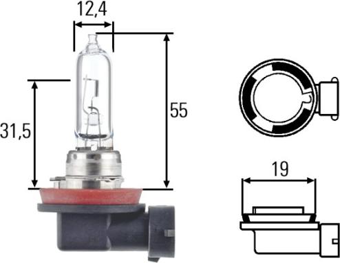 HELLA 8GH 008 357-151 - Лампа накаливания, основная фара autosila-amz.com