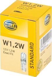 HELLA 8GP 002 095-121 - Лампа HELLA галогеновая W1.2W W2x4.6D 1.2W autosila-amz.com