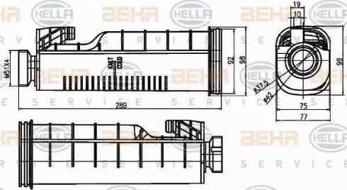 HELLA 8MA 376 755-091 - Компенсационный бак, охлаждающая жидкость autosila-amz.com