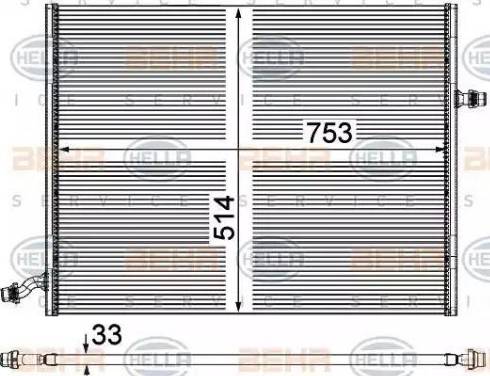 HELLA 8MK 376 908-041 - Радиатор, охлаждение двигателя autosila-amz.com