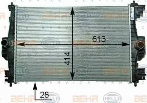 HELLA 8MK 376 910-301 - Радиатор, охлаждение двигателя autosila-amz.com