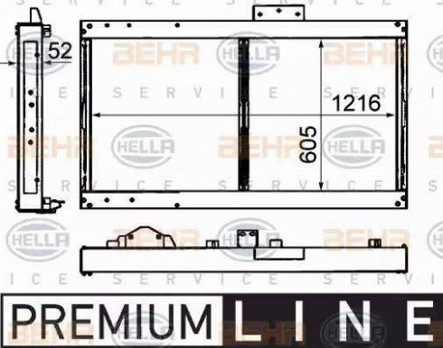 HELLA 8MK 376 792-101 - Радиатор, охлаждение двигателя autosila-amz.com