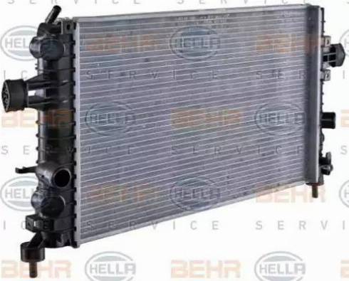 HELLA 8MK 376 754-081 - Радиатор, охлаждение двигателя autosila-amz.com