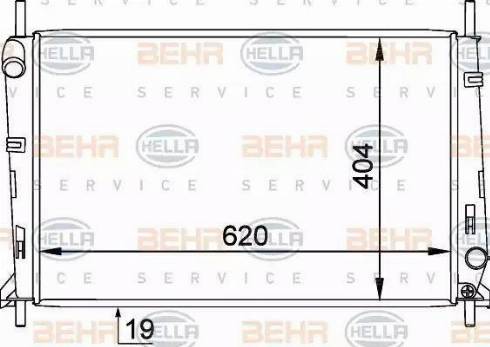 HELLA 8MK 376 754-791 - Радиатор, охлаждение двигателя autosila-amz.com