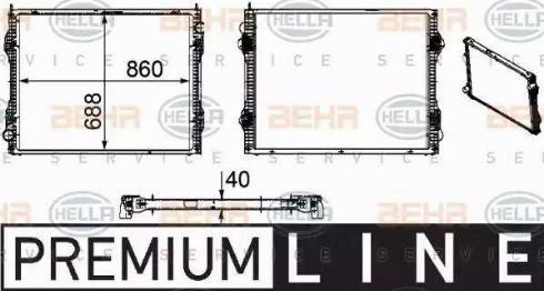 HELLA 8MK 376 756-171 - Радиатор, охлаждение двигателя autosila-amz.com