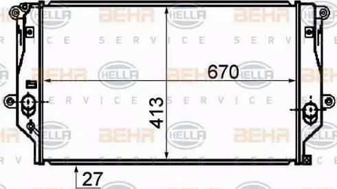 HELLA 8MK 376 753-761 - Радиатор, охлаждение двигателя autosila-amz.com