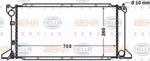 HELLA 8MK 376 768-181 - Радиатор, охлаждение двигателя autosila-amz.com