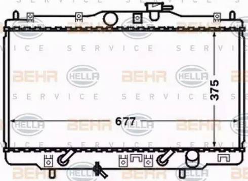 HELLA 8MK 376 768-251 - Радиатор, охлаждение двигателя autosila-amz.com