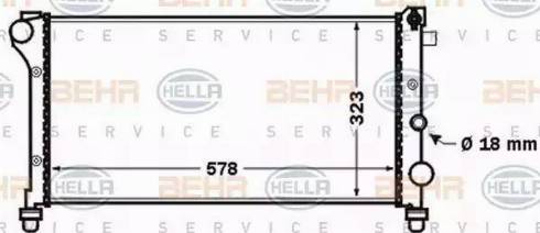 HELLA 8MK 376 767-761 - Радиатор, охлаждение двигателя autosila-amz.com