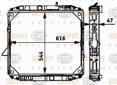 HELLA 8MK 376 709-751 - Радиатор, охлаждение двигателя autosila-amz.com