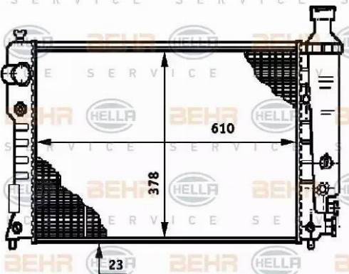 HELLA 8MK 376 719-611 - Радиатор, охлаждение двигателя autosila-amz.com