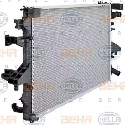 HELLA 8MK 376 719-161 - Радиатор, охлаждение двигателя autosila-amz.com