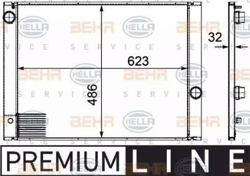 HELLA 8MK 376 719-131 - Радиатор, охлаждение двигателя autosila-amz.com