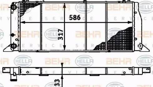 HELLA 8MK 376 715-271 - Радиатор, охлаждение двигателя autosila-amz.com