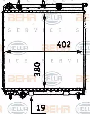 HELLA 8MK 376 718-631 - Радиатор, охлаждение двигателя autosila-amz.com