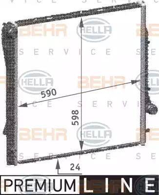 HELLA 8MK 376 718-771 - Радиатор, охлаждение двигателя autosila-amz.com